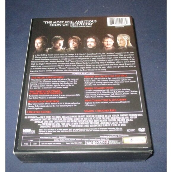 Game of Thrones: The Complete Fourth Season (DVD, 2014, 5-Disc Set) - Picture 2 of 8